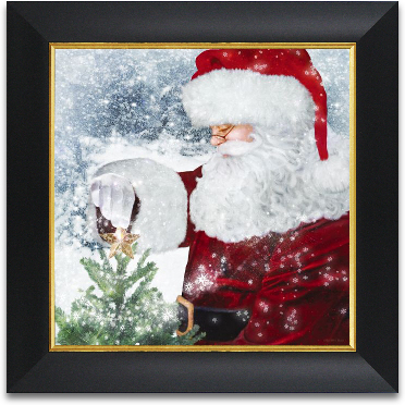 12x12 Santa Tree Star Framed Art preview